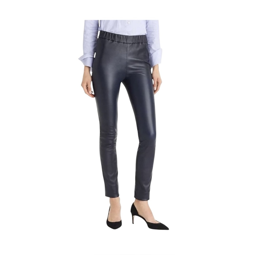 J. Crew Collection Leather Pull On Leggings